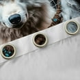 thumbnail image 4 of jejeloiu Boho Style Dreamcatcher Curtains and Drapes,Woodland Animal Wolf Black Out Curtains,Howling Wolves Curtains Pack of 2 (52x63 Each) For Kids Boys,Microfiber Bedroom Decor, 4 of 6