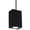 Black, variant on Wac Lighting Dc-Pd06-F Cube Architectural 10" Tall Led Indoor/Outdoor Pendant - Black