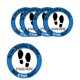 thumbnail image 2 of Advancent Calcomanía direccional de 5 piezas, pegatinas de suelo de distancia social, señal de suelo autoadhesiva, marcadores resistentes al desgaste, Decoración del hogar XG005 Advancent HA060828-05B, 2 of 6