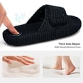 thumbnail image 5 of Ecetana Open Toe House Slippers for Women Memory Foam Bedroom Slippers Cozy Indoor House Shoes, 5 of 7