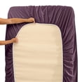 thumbnail image 4 of Juego de sábanas Hearth & Harbor Luxury Soft Cal King Eggplant, 4 of 8