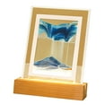 thumbnail image 3 of Imagen de arte Baoblaze Paisaje de luz nocturna marco de vidrio azul, 3 of 6