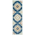 thumbnail image 5 of SAFAVIEH Suzani Eveleen Abstract Area Rug, Navy/Green, 6' x 6' Square, 5 of 10