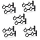 thumbnail image 1 of Curtain Rod Bracket, 12Pcs Double Curtain Rod Holder, Double Rod Brackets Hooks for Living Room Bedroom Curtain Rods, 1 of 5