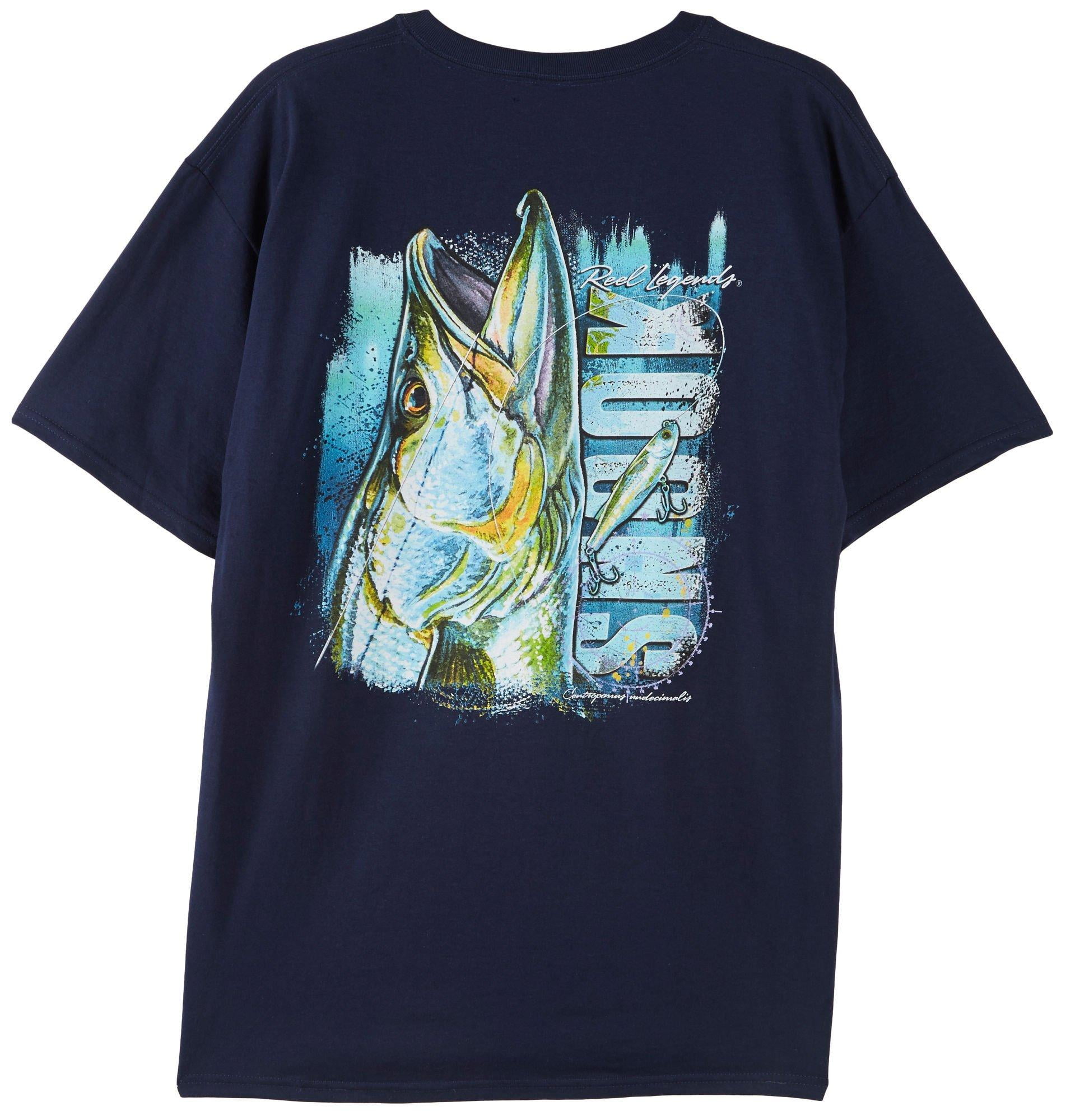 Reel Legends - Reel Legends Mens Tight Line Snook T-Shirt - Walmart.com ...