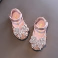 thumbnail image 4 of UAYOTSE Little Girls Mary Jane Dress Shoes Ballerina Flats for Wedding, Party (Toddler/Little Kid/Big Kid),Pink 11, 4 of 5