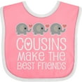 thumbnail image 3 of Inktastic Cousins Make the Best Friends Boys or Girls Baby Bib, 3 of 4