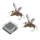 thumbnail image 1 of 2 señuelos artificiales de pesca de insectos de agua dulce y salada con caja. 17 mm, 1 of 9