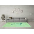 thumbnail image 3 of Ahgly Company Indoor Rectangle Abstract Light Blue Modern Area Rugs, 4' x 6', 3 of 4
