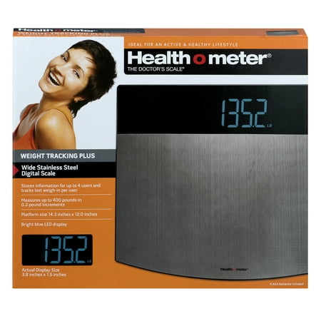 Health O Meter Weight Tracking Plus Scale Stainless Steel, 1.0 (Best Weight Tracking Scale)