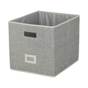 Better Homes & Gardens Cube Storage Bin with Handles, 12.75in W x 15in D x 12.75in H - Polyester & Cotton