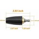 thumbnail image 5 of Boquilla turbo para hidrolavadora, carcasa de latón con núcleo de acero inoxidable y cerámica, chorro turbo para rotación de 360 grados y limpieza a alta presión, 5 of 5