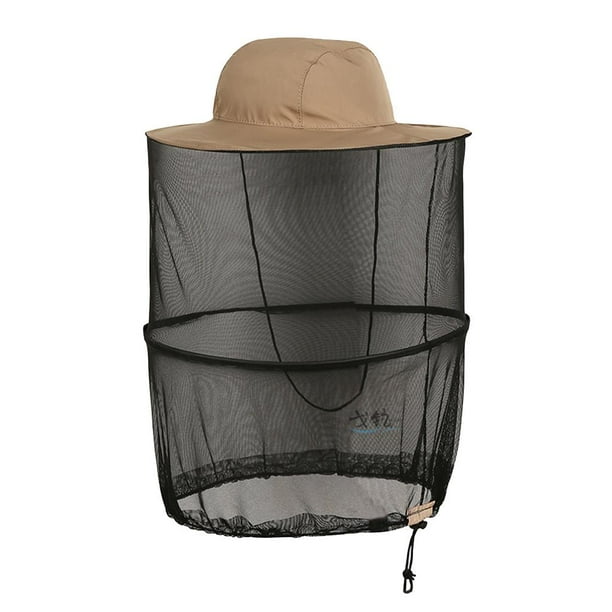 Hat Senderismo Pesca Sombreros Protección Bucket Sombreros para Hombres O Mujeres Libre , marrón DYNWAVEMX Sombrero de red de pesca