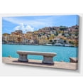 thumbnail image 2 of Seafront Bench in Port Santo Stefano - Extra Large Seashore Canvas Art, 2 of 3