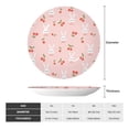thumbnail image 2 of Daiia Rabbit And Cherry Printed Pattern Ceramic Plate Dinner Plates Bone China Decorative Plates with Display Stand Art Ceramic Ornaments for Wall Hanging Decoration-8in, 2 of 6