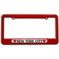 thumbnail image 1 of New York City Love with Hearts License Plate Tag Frame, Multiple Colors, 1 of 1