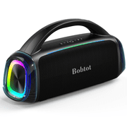 Bobtot Outdoor Bluetooth Speaker 140W Deep Bass IPX6 Waterproof Wireless Speaker with 25H Playtime TWS and USB/AUX/TF Input Built-In Powerbank for Party