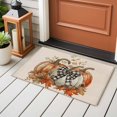 thumbnail image 5 of Orange Grey Pumpkins Fall Large Area Rugs for Bedroom Living Room, Soft Non Slip Carpet Bedside Rug, Thanksgiving Rustic Rectangular Floor Cover Kitchen Accent Rug 2'x3' for Dining Room/Office, 5 of 9