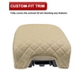 thumbnail image 4 of KBH Center Console Cover for 1998-2005 Lexus GS300 GS400 GS430, Middle Console Arm Rest Lid Cushion Cover, Anti-Scratch Leather Trim Interior, Beige, 4 of 7