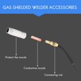 thumbnail image 3 of 11Pcs / Conjunto Boquilla de Soldadura Mig Boquillas Antorcha Soldadora Soporte Punta Consejos Contacto 0.040 Pulgadas Difusor Gas Para Linternas, 3 of 9