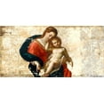 thumbnail image 2 of Roux, Simon 24x14 White Modern Wood Framed Museum Art Print Titled - Madonna and Child-after Procaccini, 2 of 4