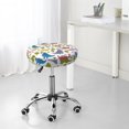 thumbnail image 5 of cute dinosaur AD Round Bar Stool Seat Covers, Elastic Round Chair Cover Stool Seat Slipcover Bar Stool Cushions Round Pad for 12-14 inch, 5 of 5