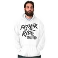 thumbnail image 4 of Biker Dad Father Of Ride Motorcycle Men's Big & Tall Graphic Hoodie Brisco Brands 2X, 4 of 5