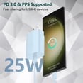 thumbnail image 4 of USB C Fast Charger, 25W Samsung Charger Super Fast Charging Type C Android Phone Charger Block for Samsung Galaxy S24/S24 Ultra/S24+/S23 Ultra/S23/S23+/S22/S21/S20/Note 10/Note 20 with 6.6FT Cable, 4 of 6