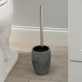 thumbnail image 4 of ELLE Paris Eclat Glitter Toilet Bowl Brush and Holder, Gray, 4 of 5