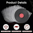 thumbnail image 6 of NOGIS 7 inch LP Vinyl Record Inner Sleeves Vinyl Inner Sleeves Collector Protector Sleeves for Vinyl Record Storage, 50-Pack Round Bottom Protective Sleeves Covers for 7” Albums, 6 of 7