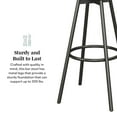 thumbnail image 4 of Walker Edison 29.25" Metal & Fabric Bar Stool in Rust (Set of 2), 4 of 15