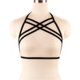 thumbnail image 2 of Lencería Elasticity Premium Material Ductilidad Romántico Air Strappy Erogeus Misterioso Diseño único Moda Cupless Cage Blac Black Yuarrent XX000641-02, 2 of 6