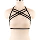 thumbnail image 2 of Lencería Elasticity Premium Material Ductilidad Romántico Air Strappy Erogeus Misterioso Diseño único Moda Cupless Cage Blac Black seitruly XX000641-02, 2 of 6