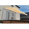 thumbnail image 2 of ALEKO 6.5'x5' Retractable Awning Fabric Replacement, Multi Striped Yellow Color, 2 of 5
