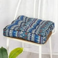 thumbnail image 2 of Nvzi Bohemian Soft Patio Chair Pads Indoor Office Home Kitchen Square Dining Chair Cushion Pillow Blue 18x18x4, 2 of 5