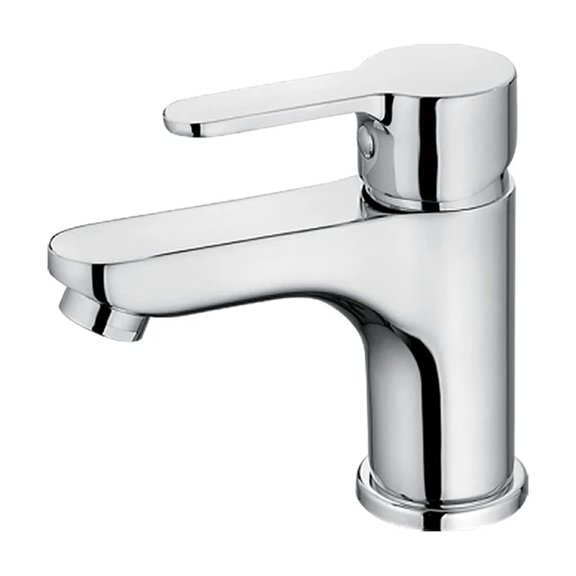 Robinet de Lavabo Contemporain, Robinet de Salle de Bain en Laiton Peint, Poignée Unique, Trou Chaud et Froid, Deck A9067, Facile à Installer