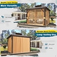 thumbnail image 4 of MELLCOM Pavillon à Toit Rigide 8 Pieds X 8 Pieds, Toit Double en Métal, Aluminium Gaz, 4 of 7