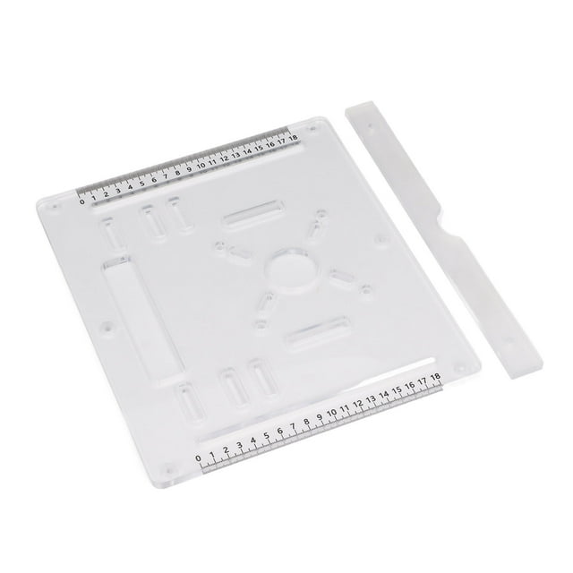 Plaque de Base pour Machine à Découper, Résistance à l'Usure Planche à Rabat en Bois Transparente et Intuitive pour Projets de Menuiserie