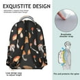 thumbnail image 5 of Trendy Mushroom Patterned Backpack for College, Cute School Bookbag for Women, Large Capacity Laptop Daypack for Campus, Durable Lightweight, Ideal Gift Idea, 5 of 6