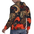 thumbnail image 6 of Salouo Fiery Floral Pattern Pattern Men's Fall Hoodie Sweatshirt,Sport Hoodie with Pockets for Men Pullover Casual Hooded Sweatshirt-4X-Large, 6 of 7
