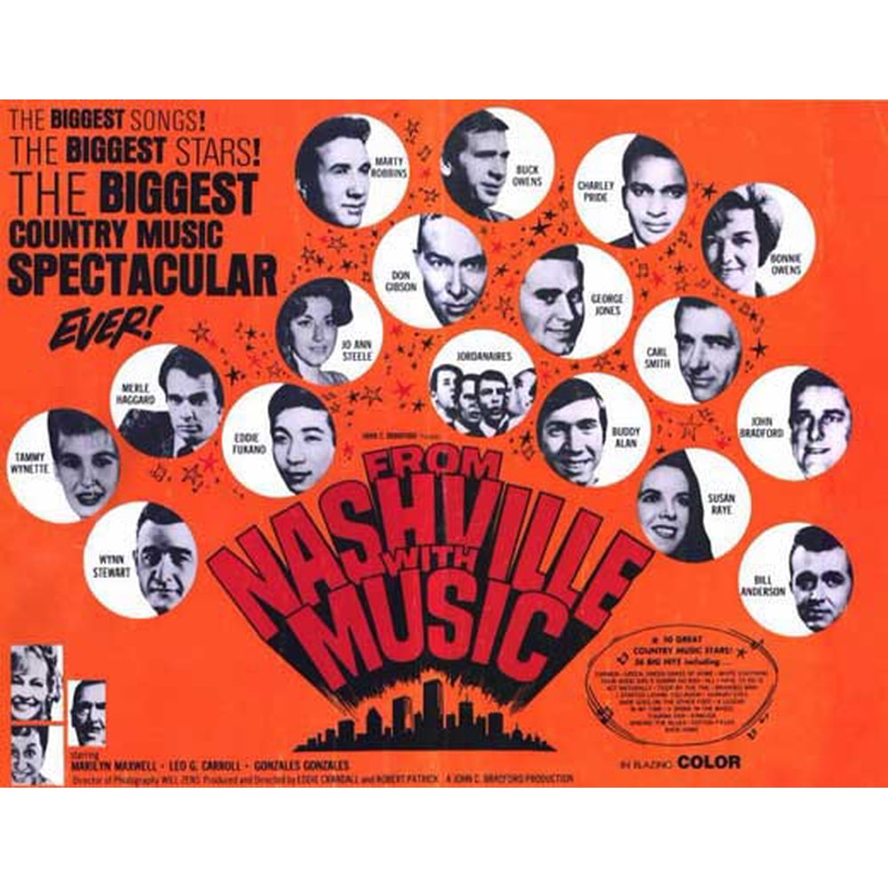 From Nashville with Music movie POSTER (Style A) (11" x 14") (1969
