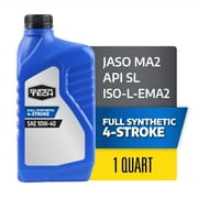 Super Tech Full Synthetic SAE 10W-40 4-Stroke Motorcycle Oil, 1 Quart