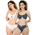 thumbnail image 1 of Pack De 2 Sets De Lencería Unitalla Mujer Brasier Y Calzón Cómodo Casual, 1 of 5