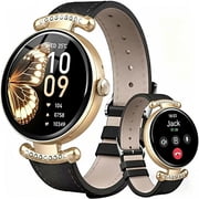 Smart Watches for Women, 1.2'' AMOLED HD Round Screen Fitness Trackers with Bluetooth Call (Answer/Make/Text), 100+ Sports Mode, IP68 Waterproof Women Smart Watch for Android IOS
