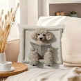 thumbnail image 5 of 1 Pack Throw Pillow Covers Alpaca/Cattle/Puppy Themed, Soft Velvet Cushion Case, Farmhouse Accent Pillow Covers Decorative, Home Accessory for Living Room and Couch, 5 of 6