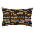 thumbnail image 1 of Fotbe Yellow Excavator Funda de Almohada Decorativa Estilo Occidental, Lujo en Algodón, Fundas para Almohadas King, Cojín Estampado para Decoración del Hogar-16"x24", 1 of 6