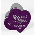thumbnail image 3 of Inkdotpot Real Silver Foil Kiss The Miss Goodbye Bridal Shower Tag Favor Hang Paper Tag 100 Pieces, 3 of 6