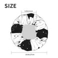 thumbnail image 6 of Kdxio Doodle Cute Cat Print Shower Cap for Women,Elastic and Reusable,Double Waterproof Layers Bathing Hat, 6 of 9
