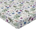 thumbnail image 2 of Ambesonne Thistle Fitted Sheet 2 Pcs Set, Watercolor Wildflowers, Twin XL, Multicolor, 2 of 3