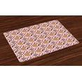 thumbnail image 1 of Ambesonne Ethnic Place Mats Set of 4, Persian Paisley Floral, Standard Size, Multicolor, 1 of 4
